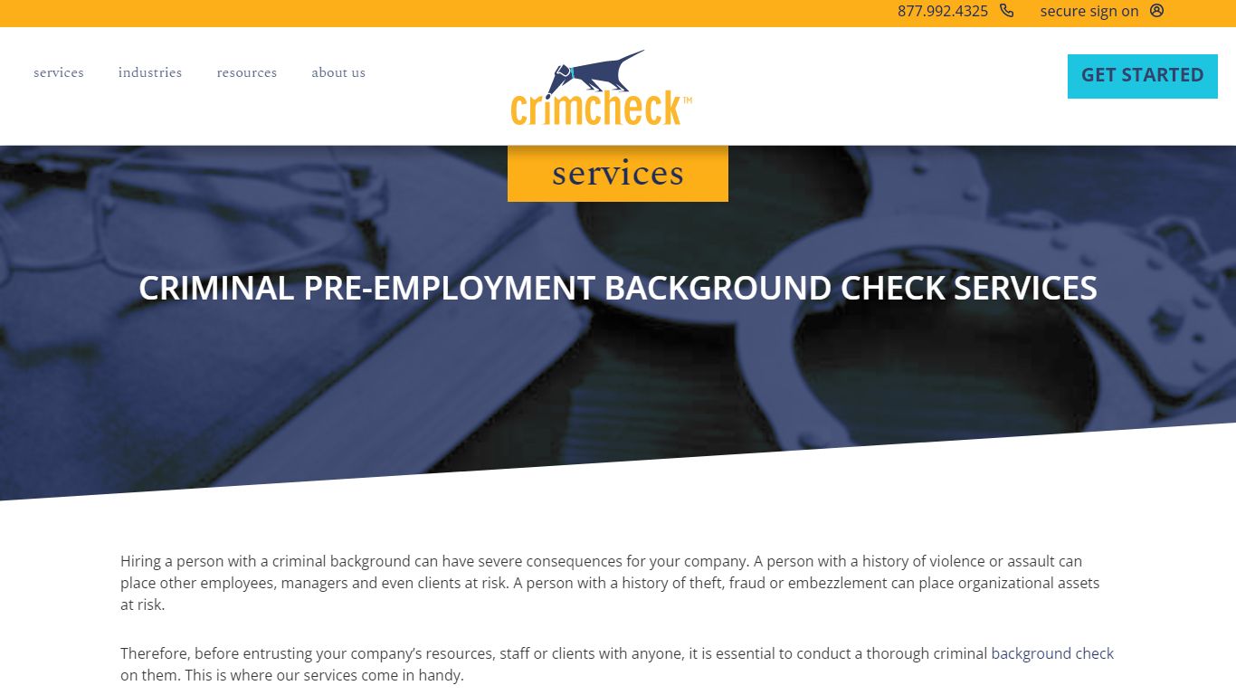 Criminal Background Checks | Criminal Records | Pre-Employment - Crimcheck